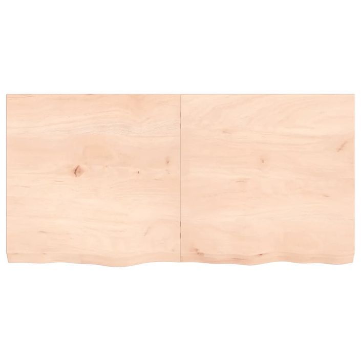 Dessus de table 120x60x6 cm bois de chêne massif non traité - Photo n°3