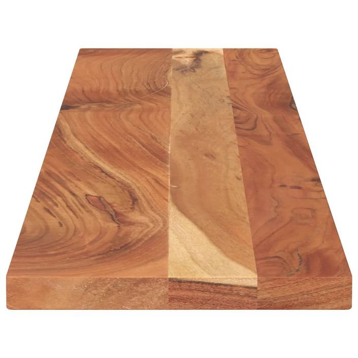 Dessus de table 140x30x2,5cm rectangulaire bois massif d'acacia - Photo n°4