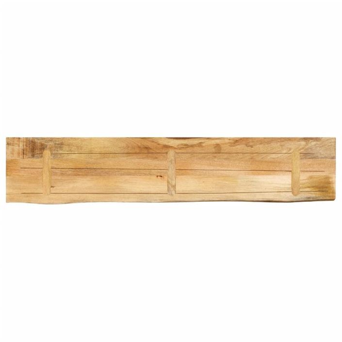 Dessus de table 140x30x3,8 cm bord vivant bois massif manguier - Photo n°5