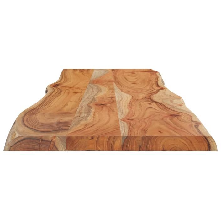 Dessus de table 140x40x2,5 cm rectangulaire bois massif acacia - Photo n°6