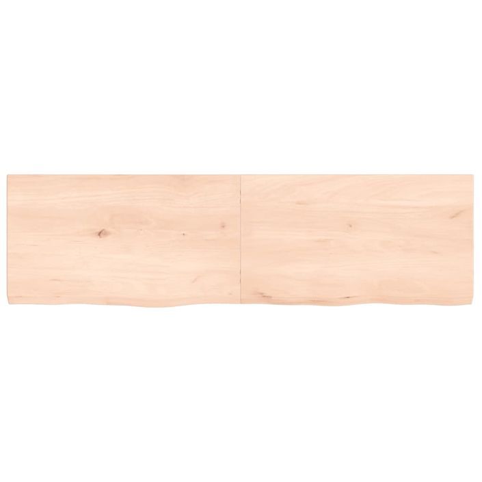 Dessus de table 140x40x4 cm bois de chêne massif non traité - Photo n°3