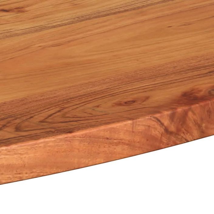 Dessus de table 140x50x2,5 cm ovale bois massif d'acacia - Photo n°7