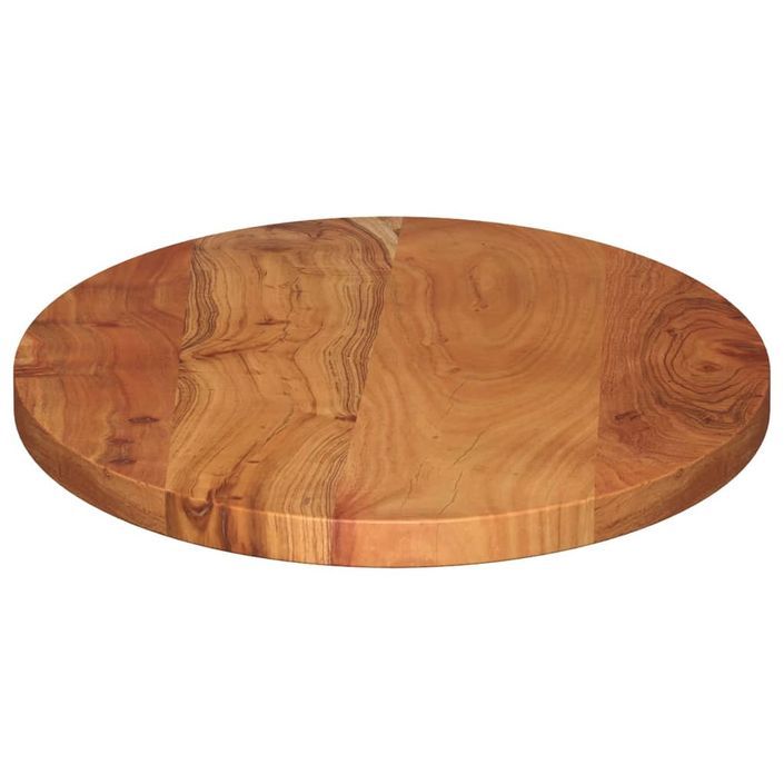 Dessus de table 140x50x3,8 cm ovale bois massif d'acacia - Photo n°4