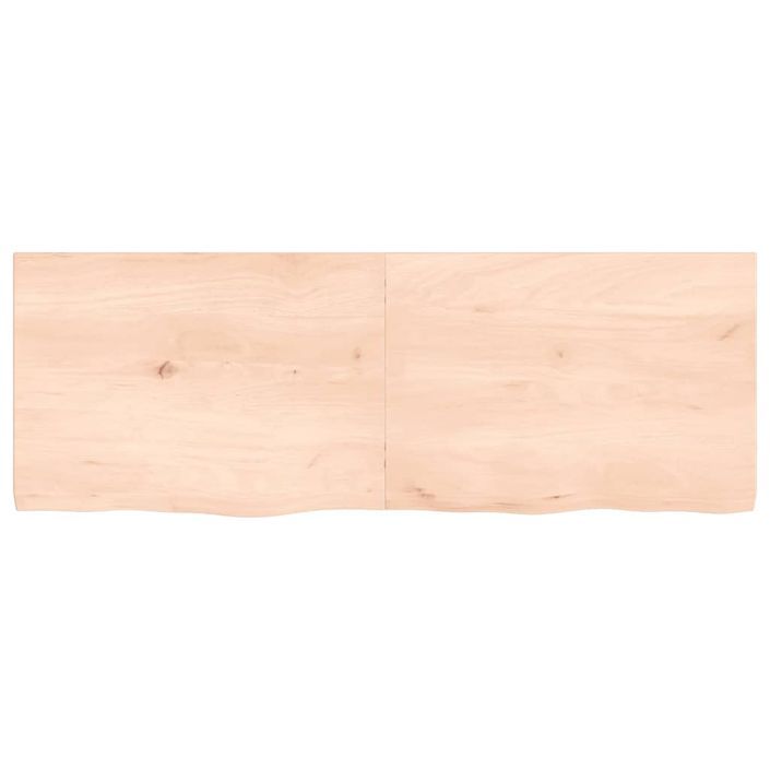 Dessus de table 140x50x4 cm bois de chêne massif non traité - Photo n°3