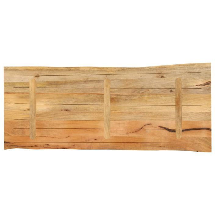 Dessus de table 140x60x2,5 cm bord vivant bois massif manguier - Photo n°5