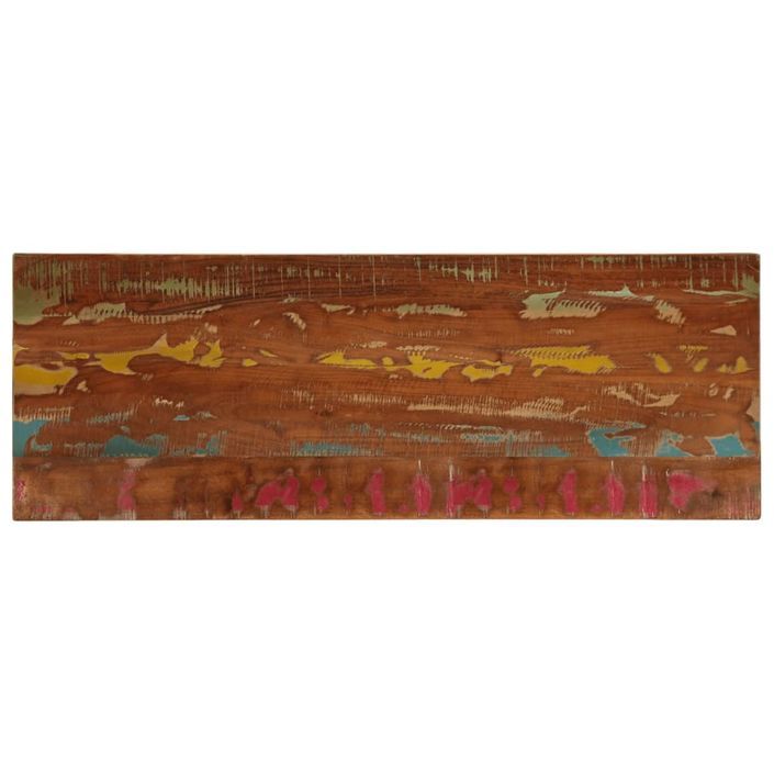 Dessus de table 140x60x2,5cm rectangulaire bois massif récupéré - Photo n°1