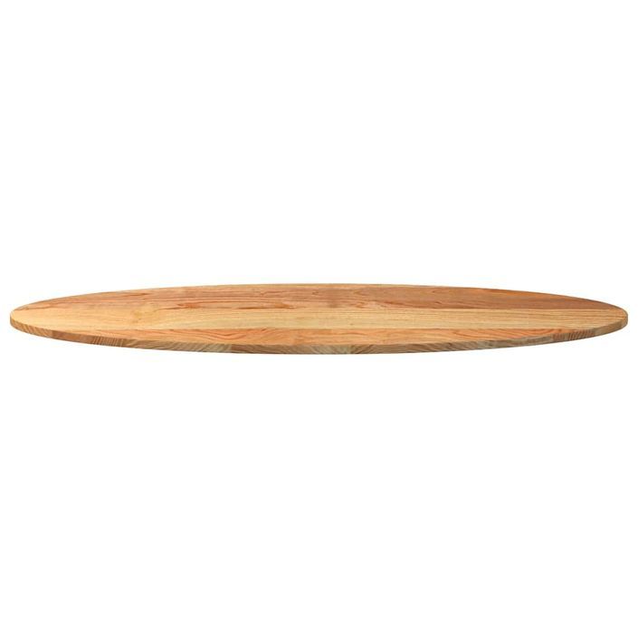 Dessus de table 140x60x2 cm bois de chêne massif ovale - Photo n°5