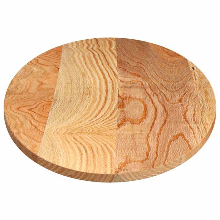 Dessus de table 140x60x2 cm bois de chêne massif ovale - Photo n°6