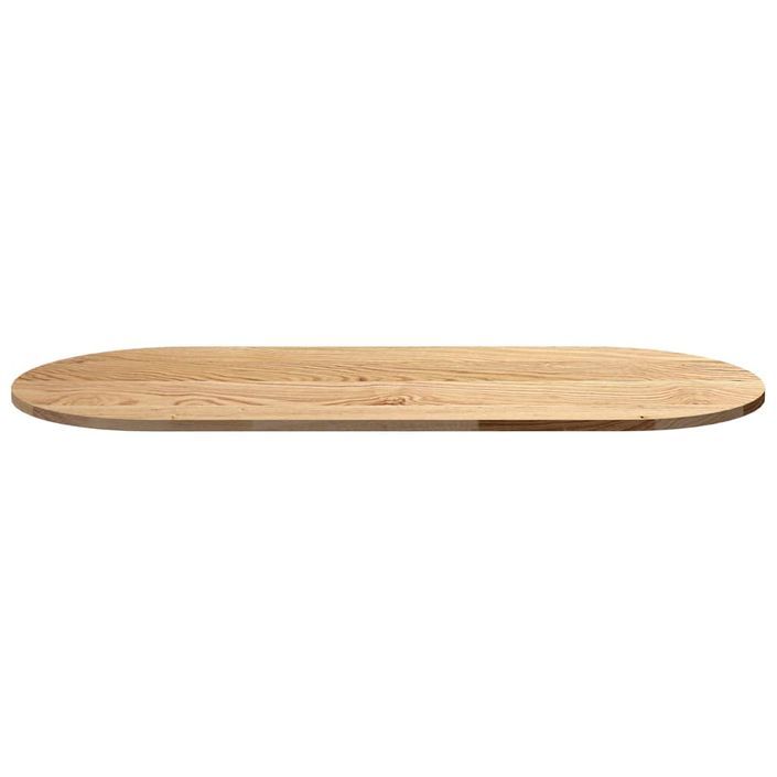 Dessus de table 140x60x2 cm bois de chêne massif ovale - Photo n°5