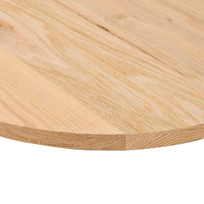 Dessus de table 140x60x2 cm bois de chêne massif ovale - Photo n°8