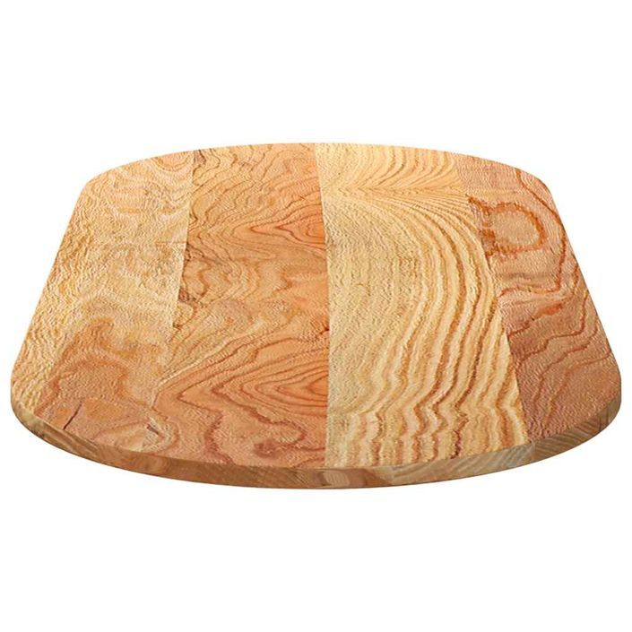 Dessus de table 140x60x2 cm bois de chêne massif ovale - Photo n°6