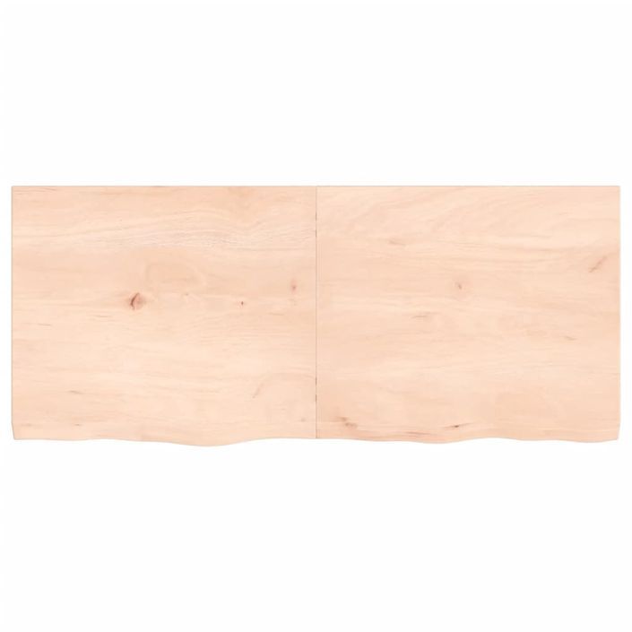 Dessus de table 140x60x4 cm bois de chêne massif non traité - Photo n°3