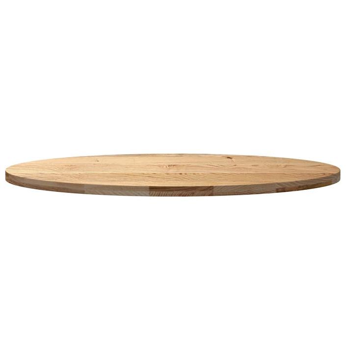 Dessus de table 140x60x4 cm bois de chêne massif ovale - Photo n°5