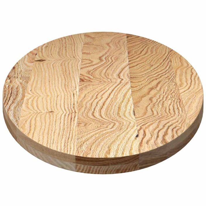 Dessus de table 140x60x4 cm bois de chêne massif ovale - Photo n°6