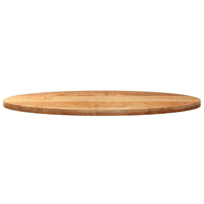 Dessus de table 140x60x4 cm bois de chêne massif ovale - Photo n°5