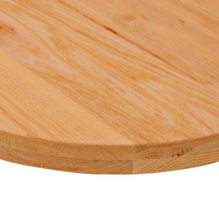 Dessus de table 140x60x4 cm bois de chêne massif ovale - Photo n°8