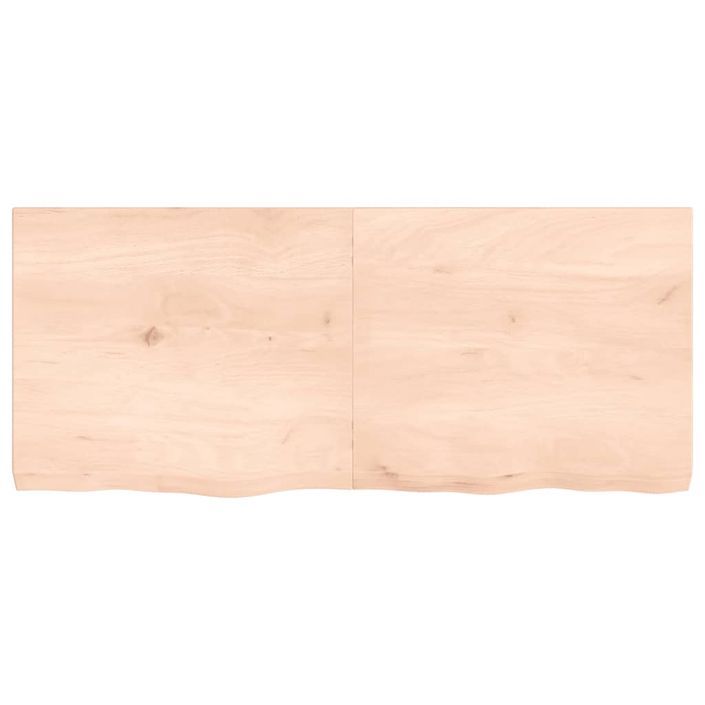 Dessus de table 140x60x6 cm bois de chêne massif non traité - Photo n°3