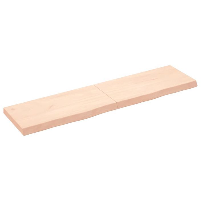 Dessus de table 160x40x(2-6) cm bois de chêne massif non traité - Photo n°1