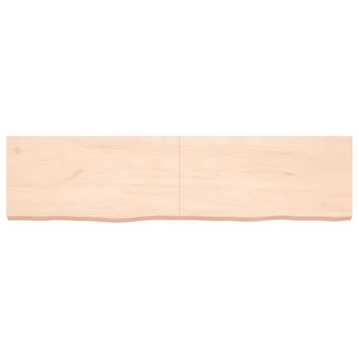 Dessus de table 160x40x(2-6) cm bois de chêne massif non traité - Photo n°3