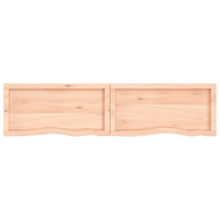 Dessus de table 160x40x(2-6) cm bois de chêne massif non traité - Photo n°4