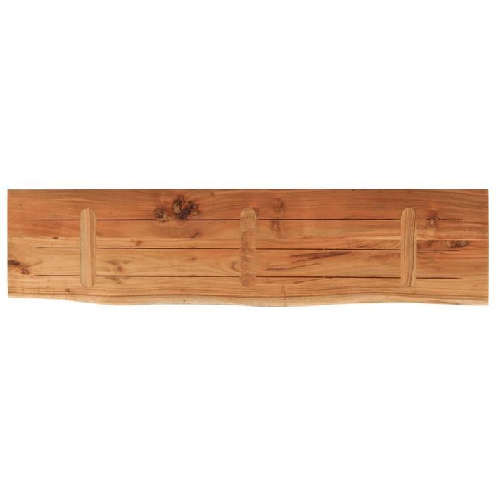 Dessus de table 160x40x2,5 cm rectangulaire bois massif acacia - Photo n°5