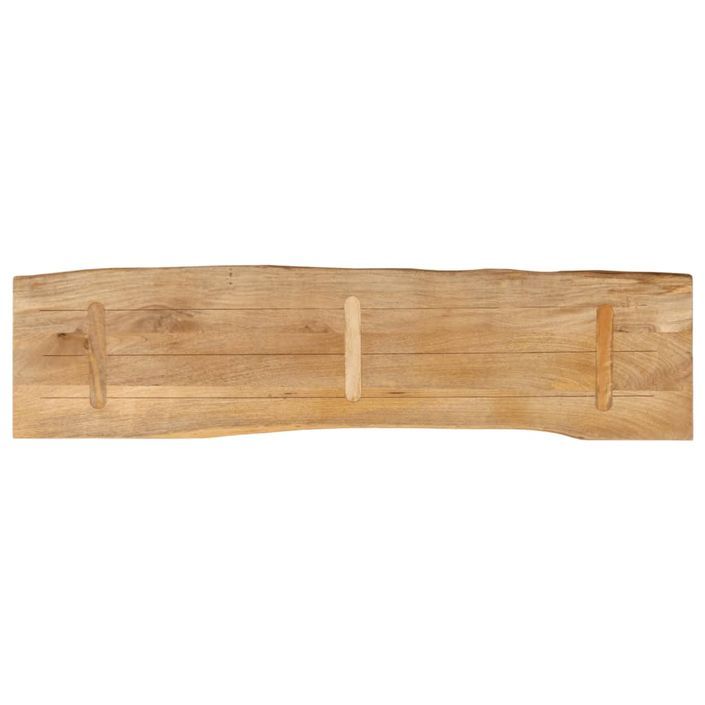 Dessus de table 160x40x3,8 cm bord vivant bois massif manguier - Photo n°5