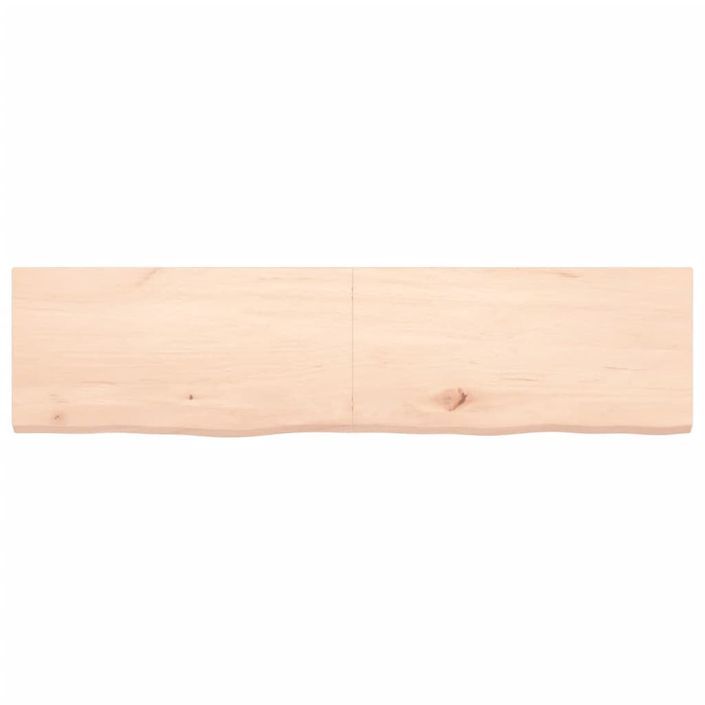 Dessus de table 160x40x4 cm bois de chêne massif non traité - Photo n°3