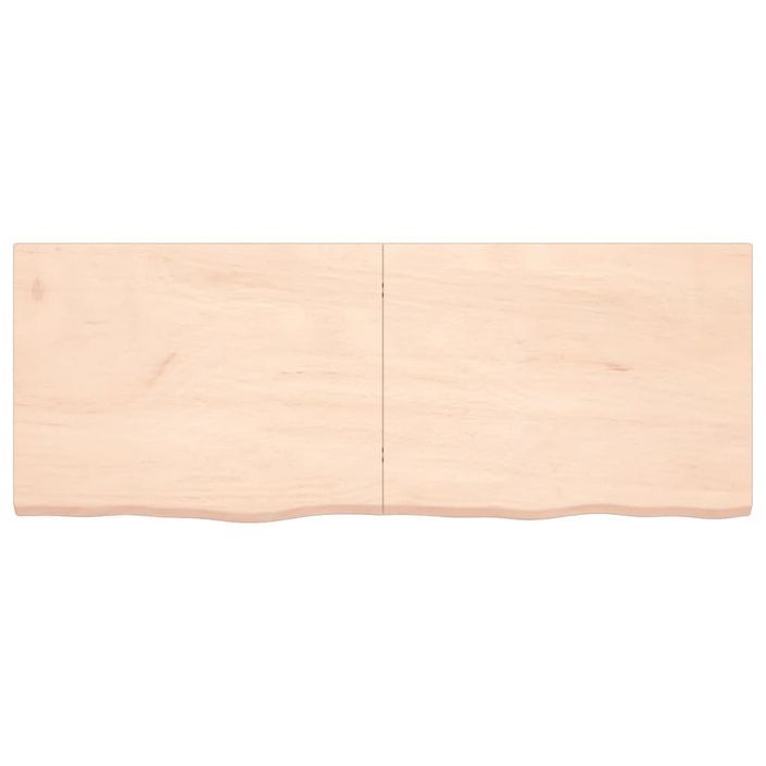 Dessus de table 160x60x4 cm bois de chêne massif non traité - Photo n°3