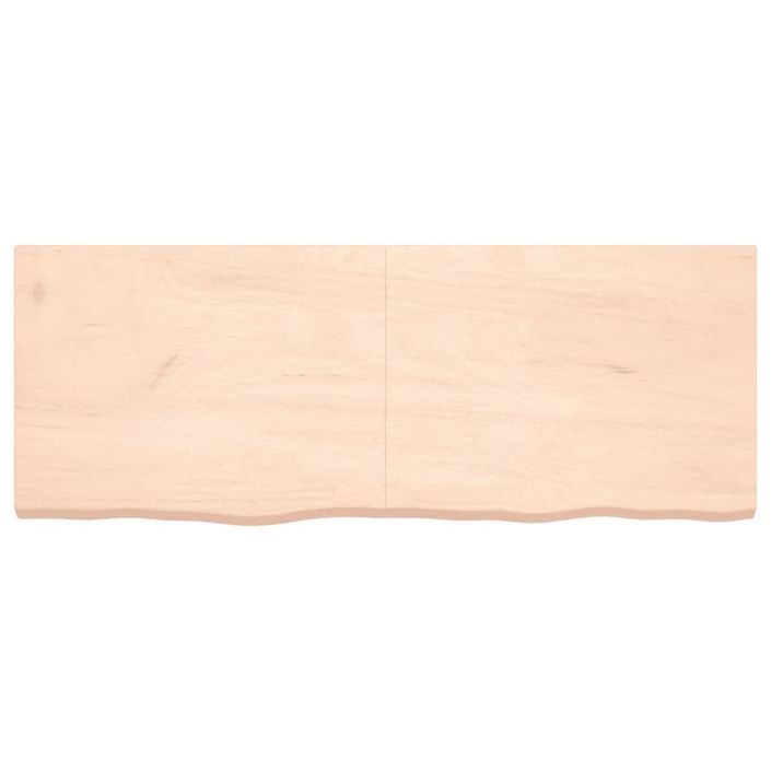 Dessus de table 160x60x6 cm bois de chêne massif non traité - Photo n°3