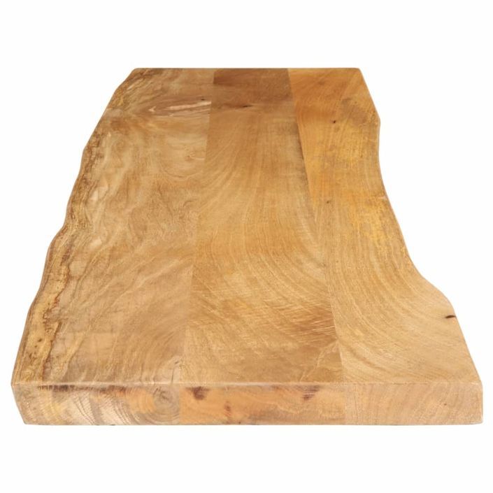 Dessus de table 180x40x3,8 cm bord vivant bois massif manguier - Photo n°4