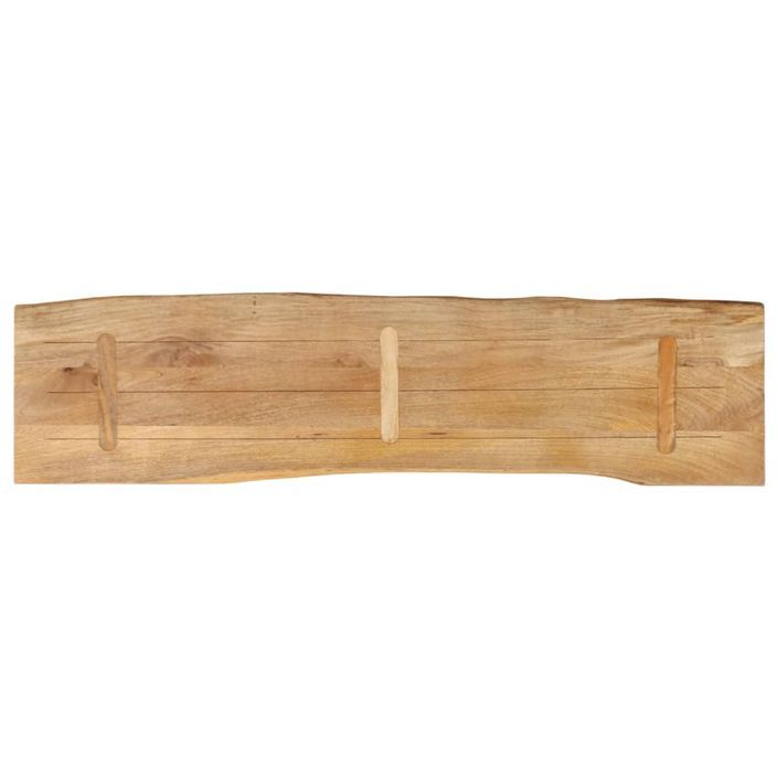 Dessus de table 180x40x3,8 cm bord vivant bois massif manguier - Photo n°5