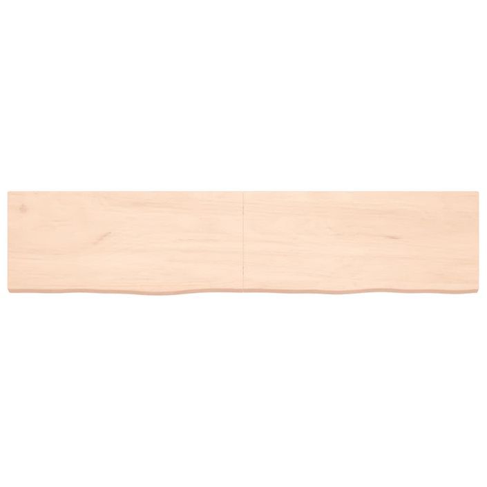 Dessus de table 180x40x4 cm bois de chêne massif non traité - Photo n°3