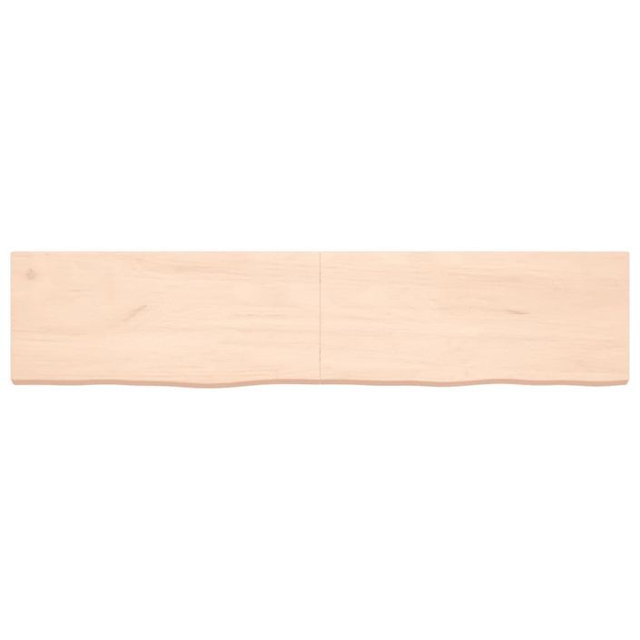 Dessus de table 180x40x6 cm bois de chêne massif non traité - Photo n°3