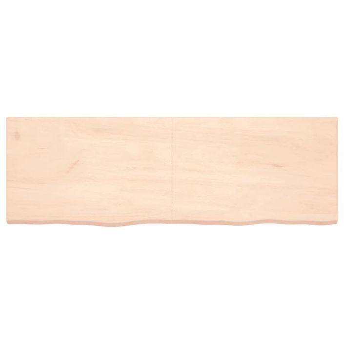 Dessus de table 180x60x4 cm bois de chêne massif non traité - Photo n°3