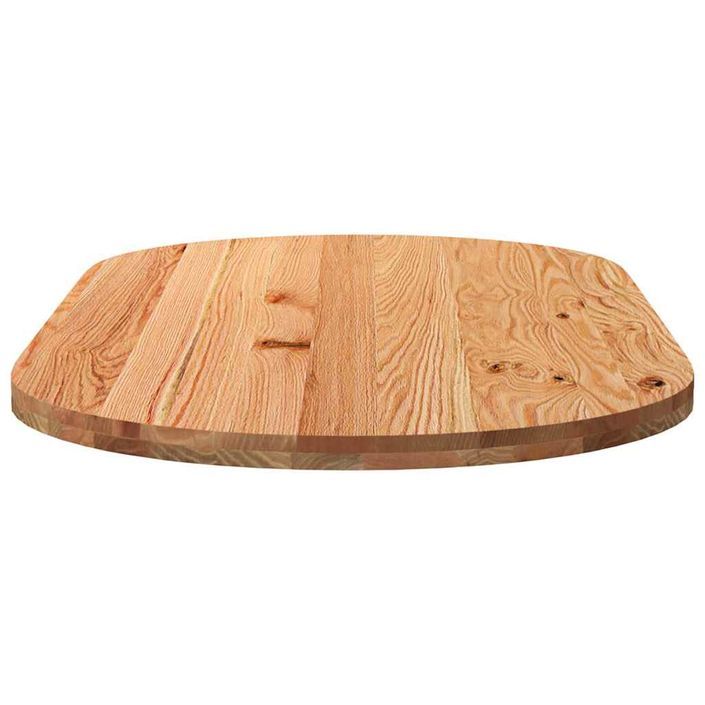 Dessus de table 180x90x4 cm bois de chêne massif ovale - Photo n°4