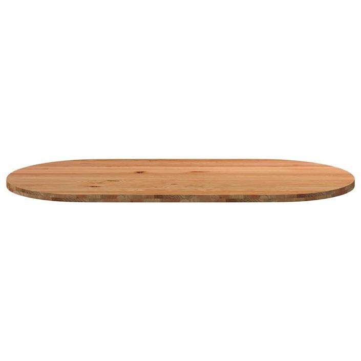 Dessus de table 200x100x4 cm bois de chêne massif ovale - Photo n°3