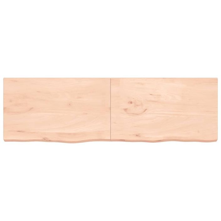 Dessus de table 200x60x6 cm bois de chêne massif non traité - Photo n°3