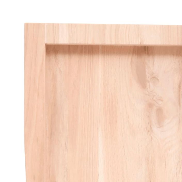 Dessus de table 200x60x6 cm bois de chêne massif non traité - Photo n°6