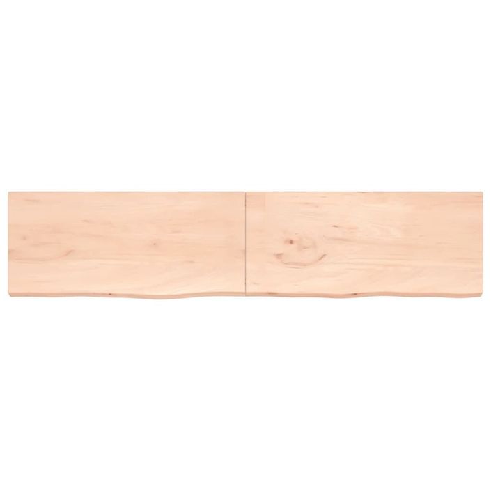 Dessus de table 220x50x4 cm bois de chêne massif non traité - Photo n°3