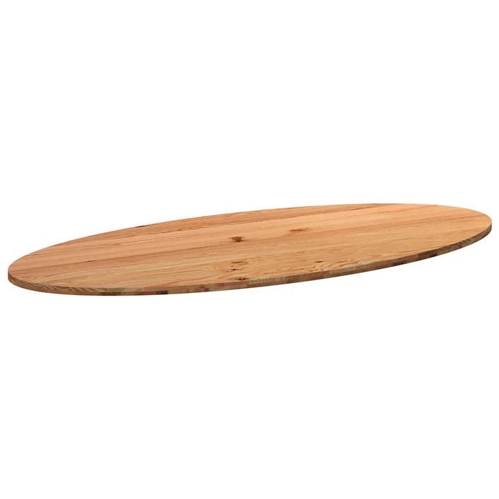 Dessus de table 280x120x4 cm bois de chêne massif ovale - Photo n°1