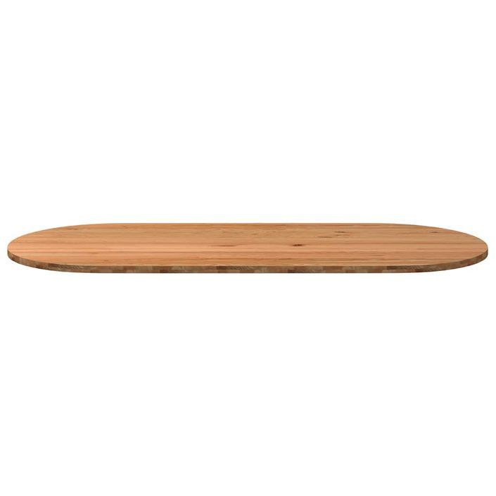 Dessus de table 280x120x4 cm bois de chêne massif ovale - Photo n°3