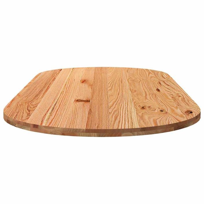 Dessus de table 280x120x4 cm bois de chêne massif ovale - Photo n°4