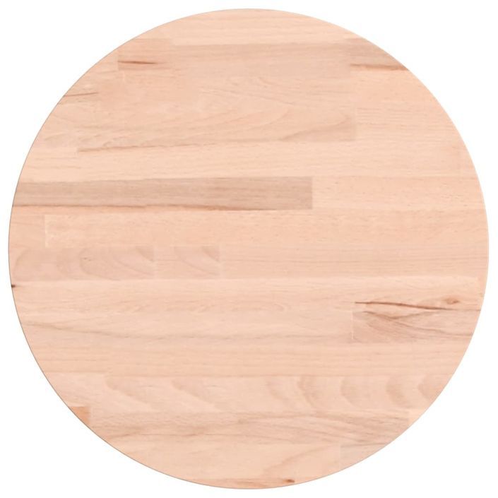 Dessus de table Ø30x1,5 cm rond bois massif de hêtre - Photo n°2