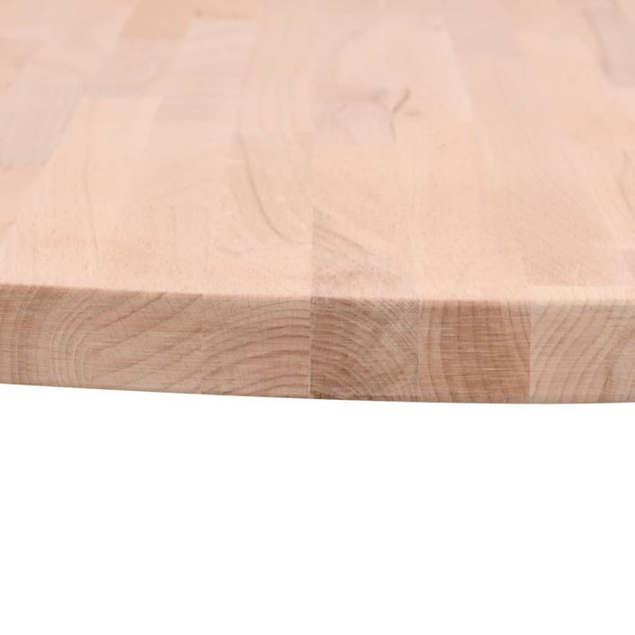 Dessus de table Ø30x1,5 cm rond bois massif de hêtre - Photo n°3