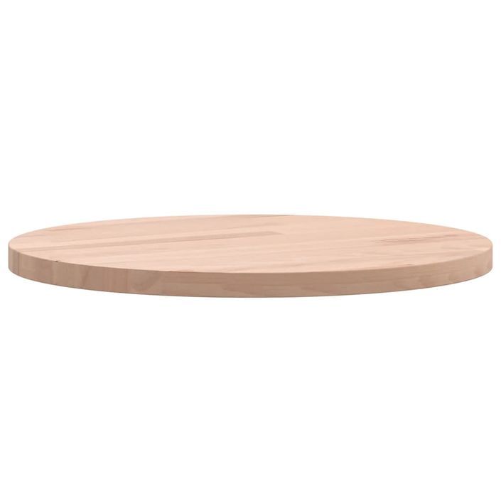 Dessus de table Ø30x1,5 cm rond bois massif de hêtre - Photo n°6