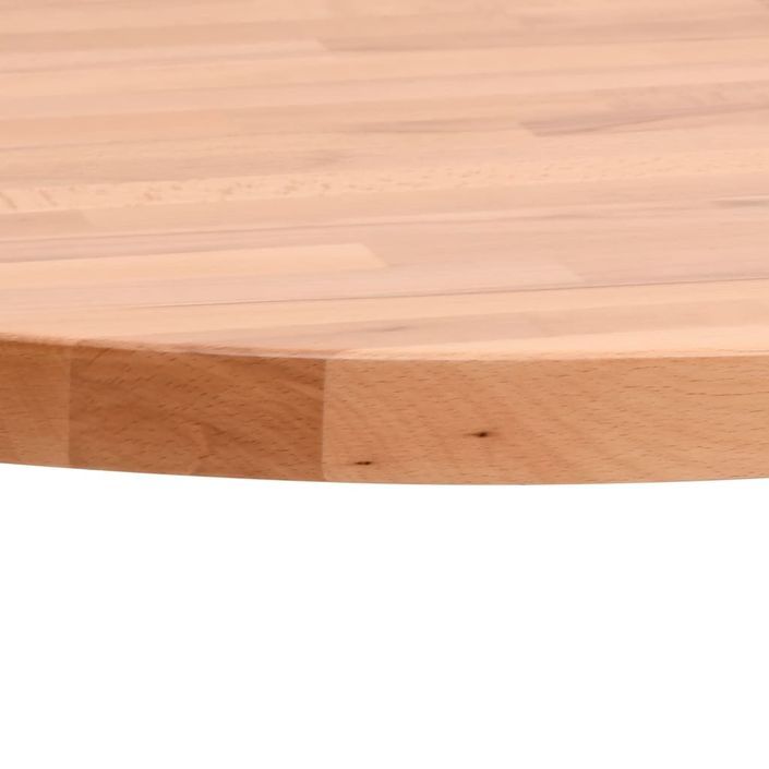 Dessus de table Ø30x1,5 cm rond bois massif de hêtre - Photo n°3