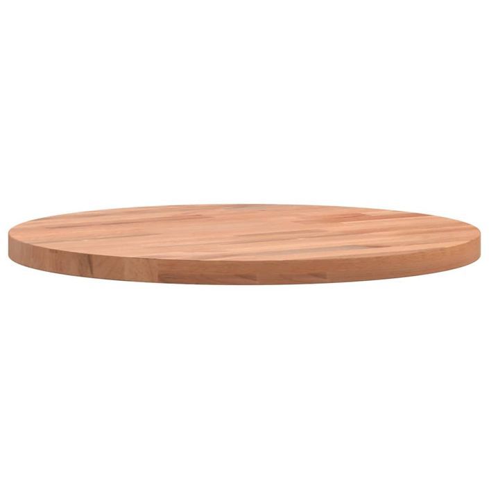 Dessus de table Ø30x1,5 cm rond bois massif de hêtre - Photo n°6