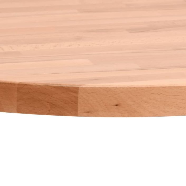 Dessus de table Ø30x2,5 cm rond bois massif de hêtre - Photo n°3