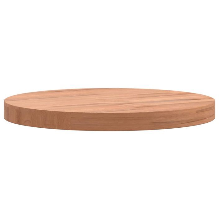 Dessus de table Ø30x2,5 cm rond bois massif de hêtre - Photo n°5