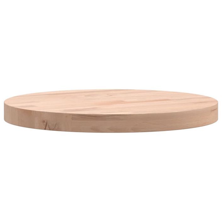 Dessus de table Ø30x2,5 cm rond bois massif de hêtre - Photo n°5